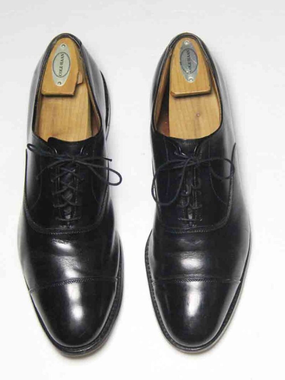 Allen Edmonds Black Park Avenue Cap Toe Dress Shoes Leather Men's Size 10B